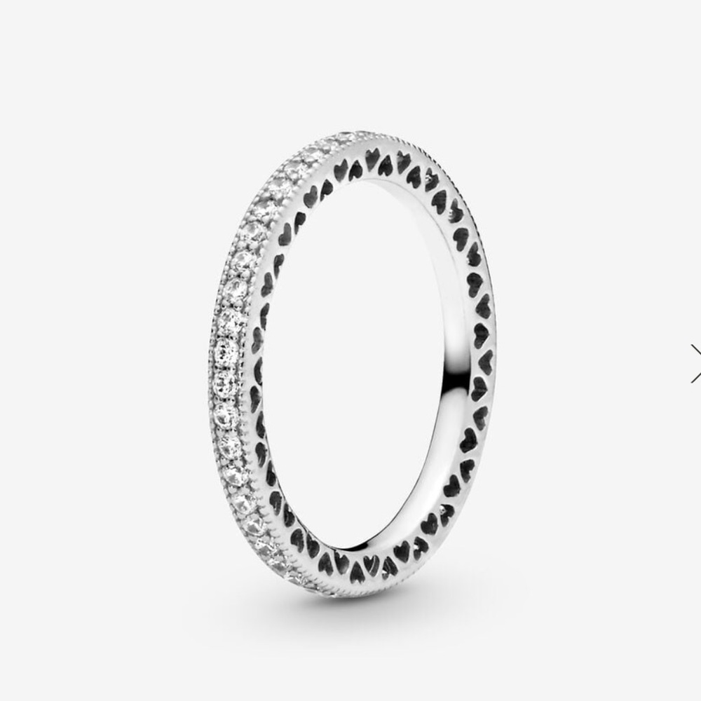PANDORA Sparkle & Heart Ring